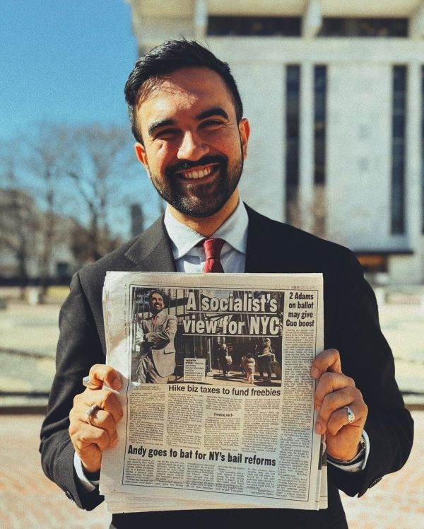 Photo source: facebook / Zohran Kwame Mamdani